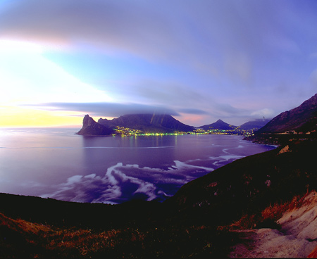 Sunset over Hout Bay, Cape Peninsula, South Africa