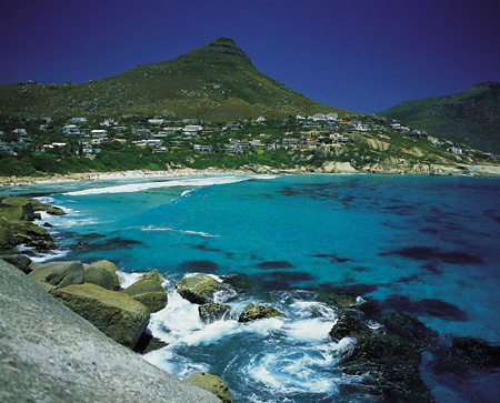 Clear Blue Waters at Llandudno Beach near Cape Town
