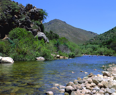 The Breede River in Mitchell's Pass near Ceres, South Africa
