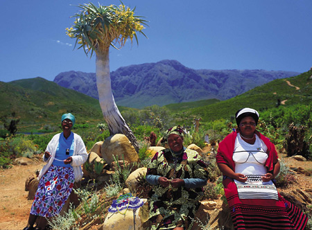 Xhosa Ladies, Karoo National Gardens, Worcester, South Africa